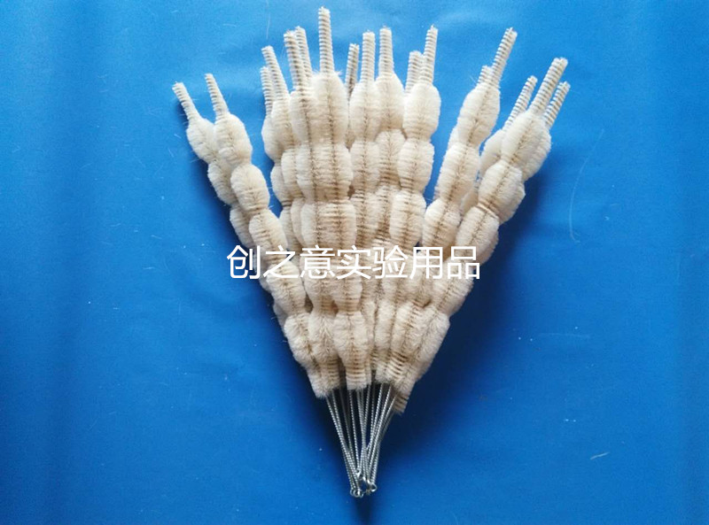 球形冷凝管刷比色管刷长柄羊毛直形清洁刷球型管腔刷可开发票