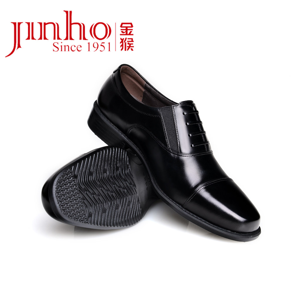 新款 金猴皮鞋正品男士真皮皮鞋 军工三接头商务正装男单鞋212j01