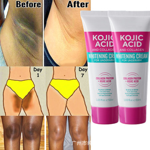 cream 跨境全英文Kojic whitening underarm 曲酸腋下白霜 acid