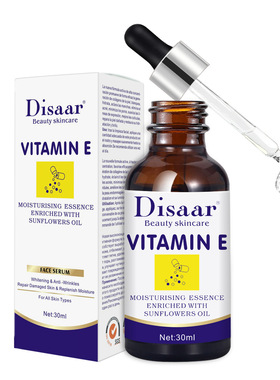 跨境Disaar精华液 面部滋润提亮补水30ml原液Vitamin E Serum