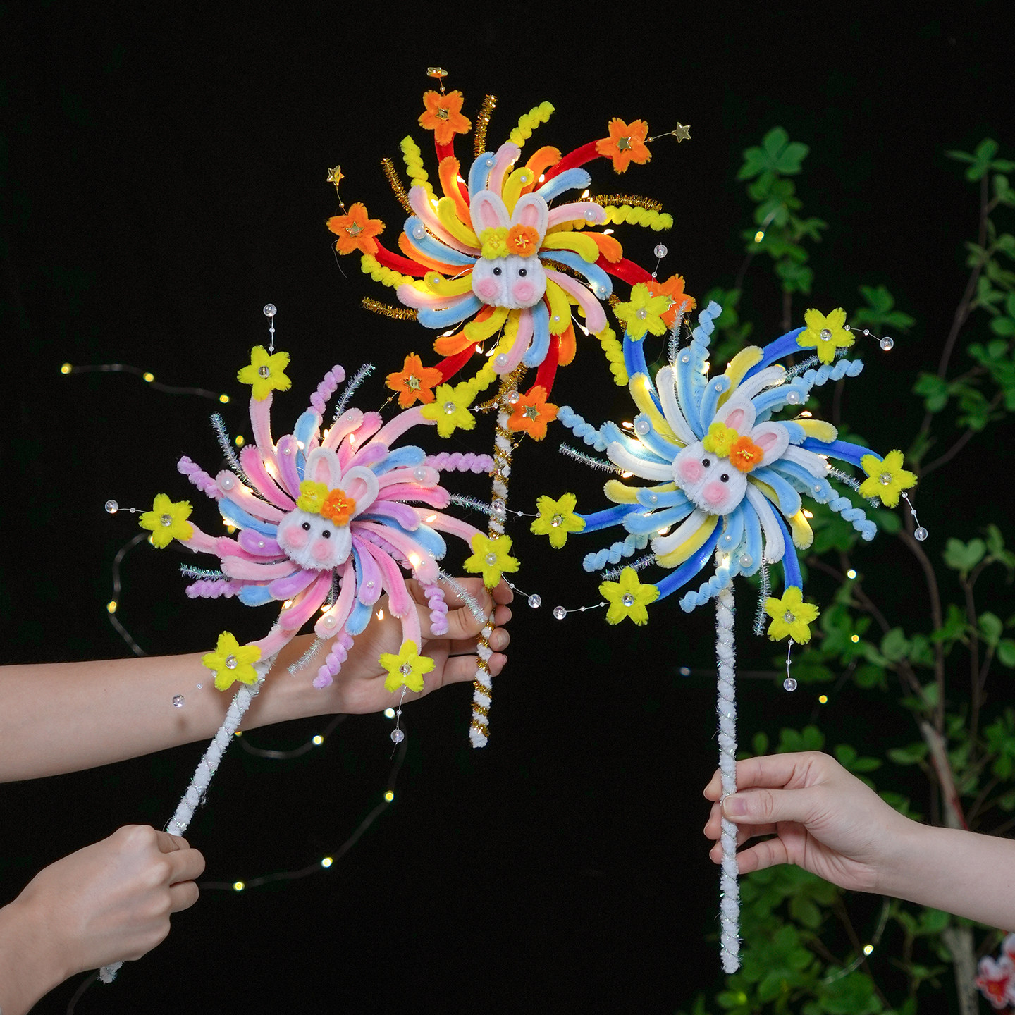 新年礼物扭扭棒编织圣诞树烟花棒手工diy材料包自制送女孩子闺蜜,家居饰品,仿真花/假花,淘宝优惠券,粉丝福利购,淘宝优惠卷