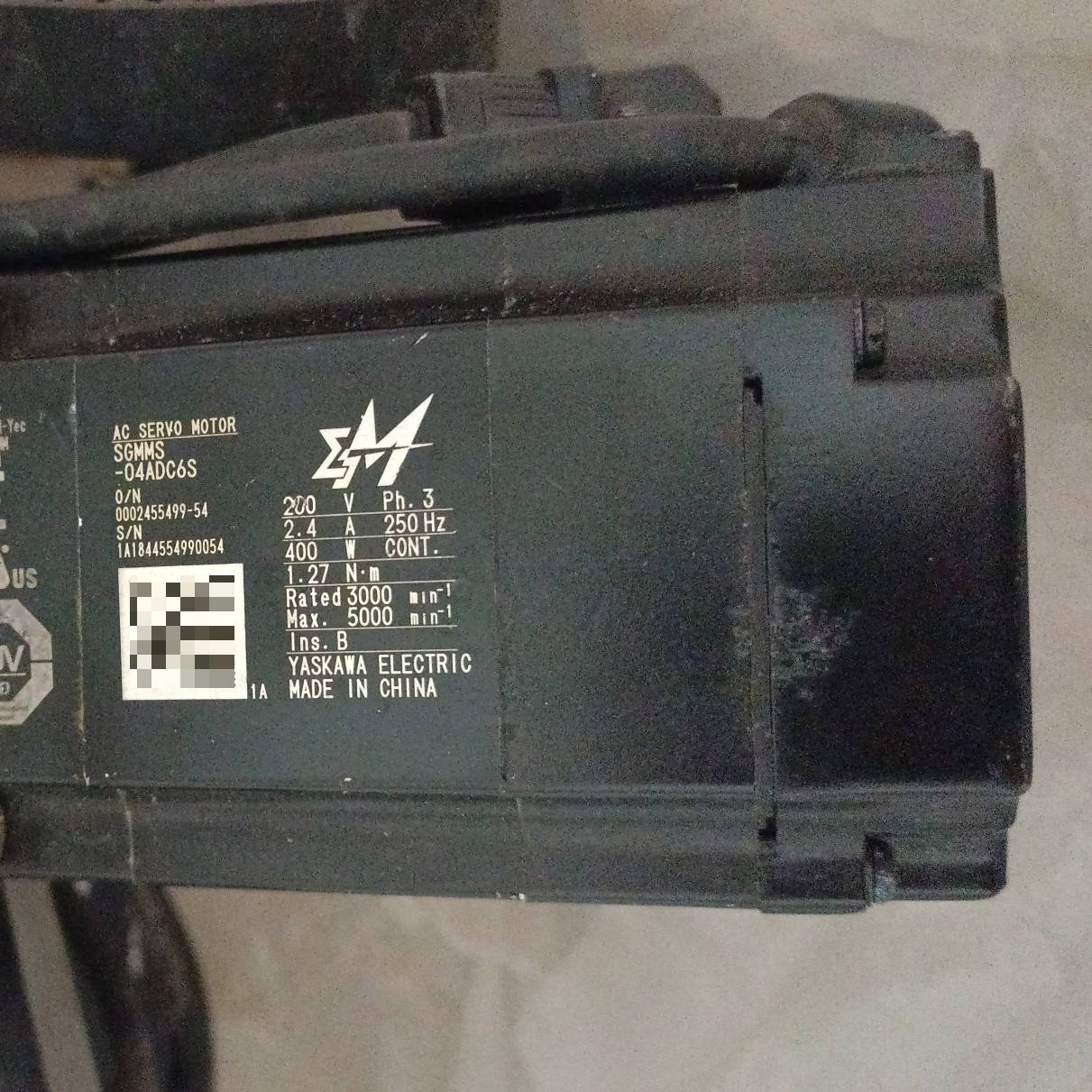 安川伺服电机SGMMS-04ADC6S议价 也可为维修！！