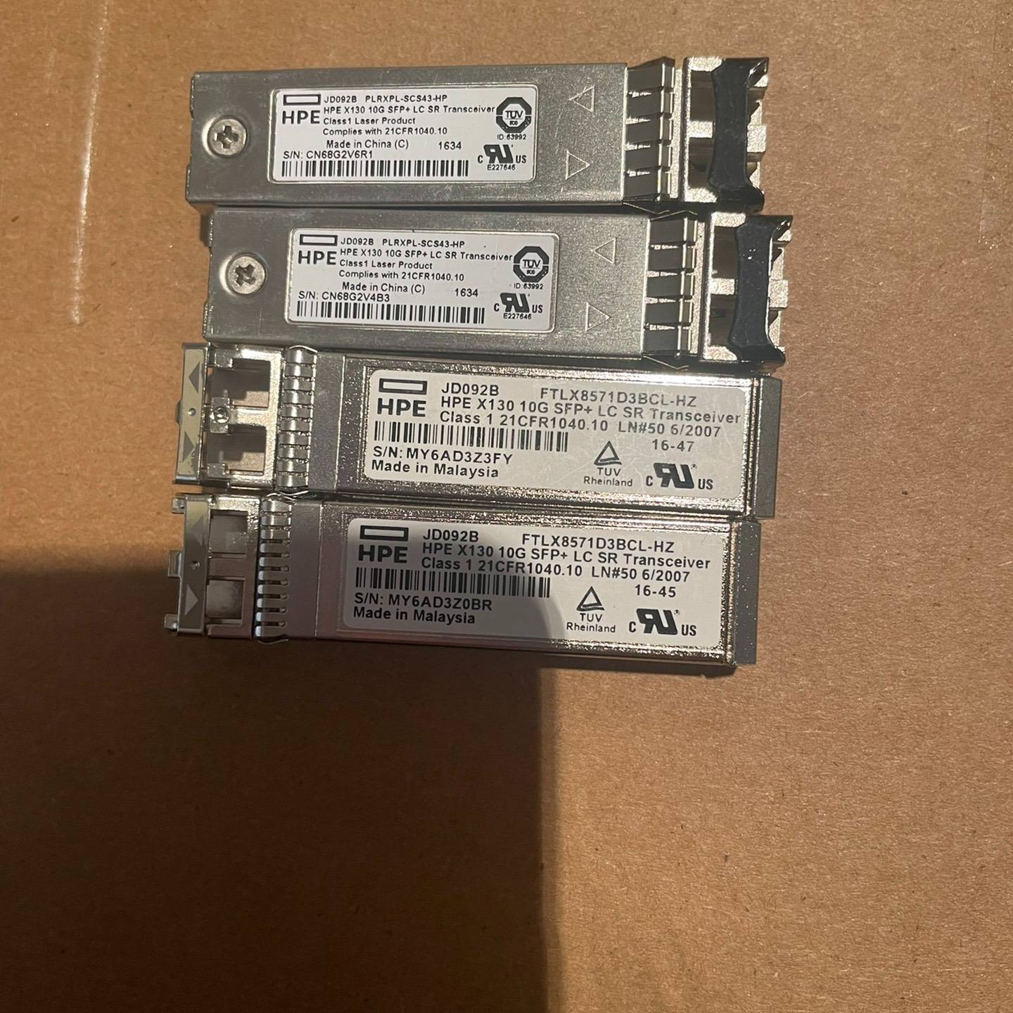 HPE JD092B 10G SFP PLRXPL-SCS4议价 也可为维修!!