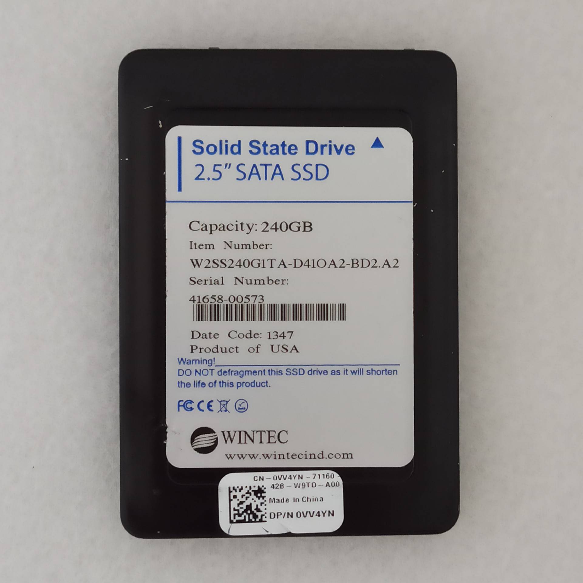 Wintec/威特W2SS240G1TA 240G工议价 也可为维修!!
