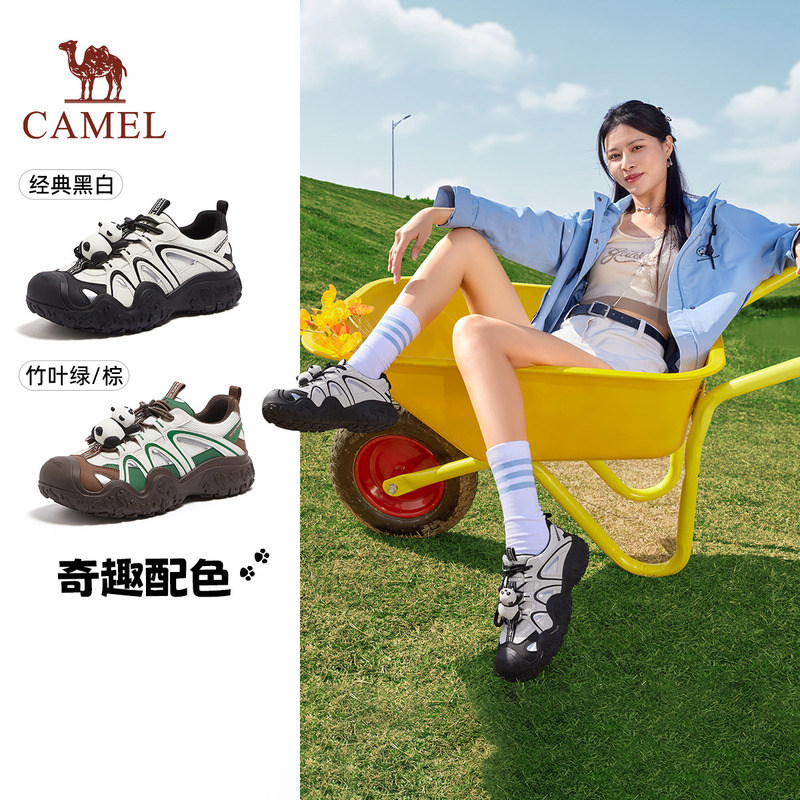 骆驼女鞋2025春季新款厚底户外徒步登山鞋运动鞋时尚休闲鞋丑萌鞋,女鞋,时尚休闲鞋,淘宝优惠券,粉丝福利购,淘宝优惠卷