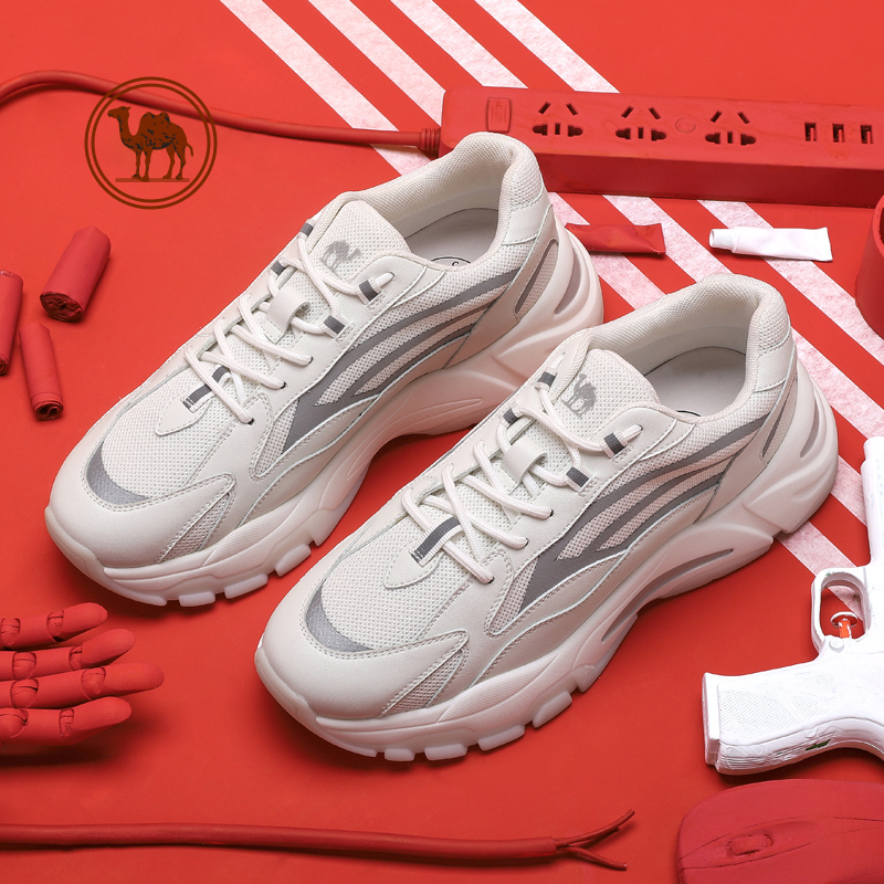 鞋面反光材质 透气网面 轻弹动感底