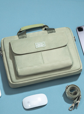 电脑包14寸女士2024新款手提大容量16英寸防摔防震适用苹果笔记本air13华为14s戴尔联想小新pro15华硕d15.6男