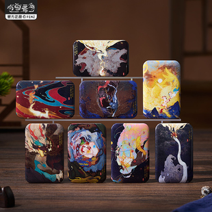 非人哉官方店有兽焉山海遗魂系列第三弹马口铁徽章盲盒烫金吧唧