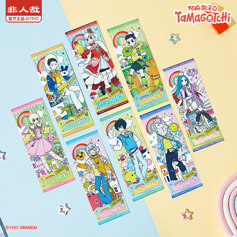 非人哉X拓麻歌子联名镭射票盲盒逆向镭射星幻膜动漫周边收藏卡牌