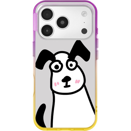 可爱卡通iPhone手机壳贝贝渐变彩色磁吸壳萌系少女保护套