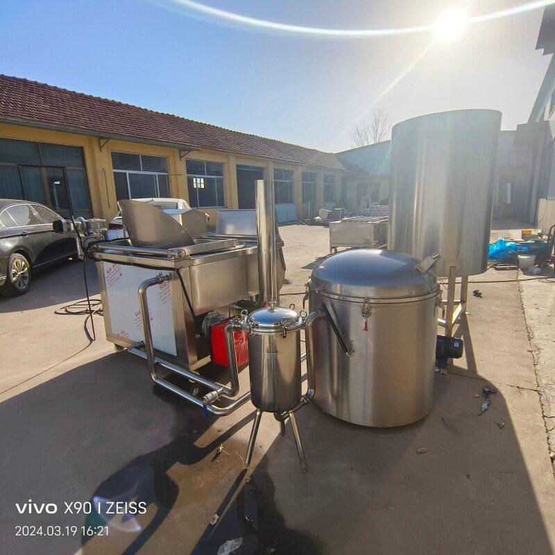 麻花全自动油炸锅鸡米花油炸设备厂家豆泡翻转搅拌油炸机佳圣特