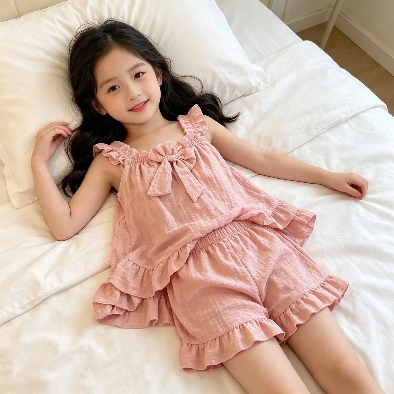 2026夏季新款女童公主风睡衣吊带