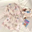 2025新款 儿童睡衣女夏季 中大童小女孩卡通可爱家居服女童空调套装