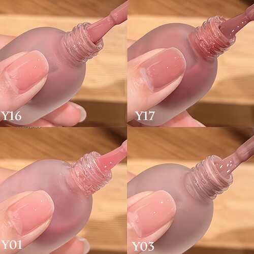 优曼兰秋季新款免烤百搭温柔裸肤色指甲油可撕拉亮晶晶显白月光粉