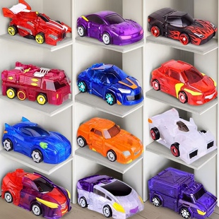 魔幻车神萌卡车神玩具骸骨三头神蛇儿童玩具魔幻对决变形车