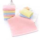 25纯棉毛巾儿童洗脸面巾全棉口水巾宝宝幼儿园 小方巾25 10条装