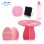 Silicone Scrubbing Egg Scrub Pad Box Artifact Cleaner Makeup Brush Công cụ làm sạch Bàn chải trang điểm Sấy Khung treo - Các công cụ làm đẹp khác bộ cọ trang điểm