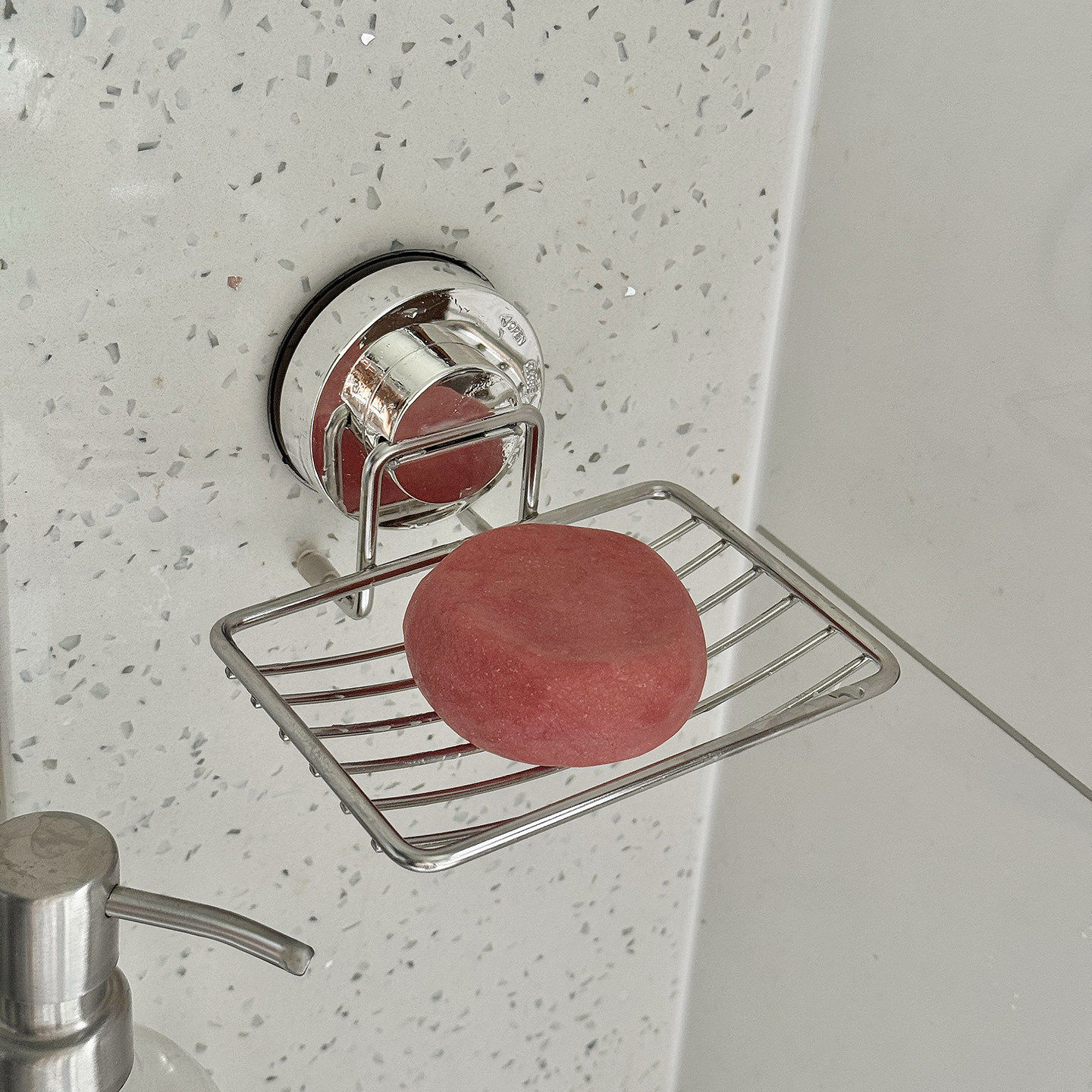 浴室吸盘香皂盒304不锈钢沥水肥皂盒架时尚壁挂皂架创意简约皂托