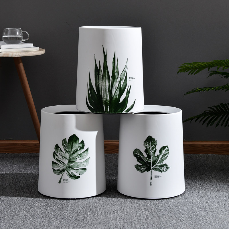 轻奢网红垃圾桶家用芦荟少女客厅卧室大小号厕所卫生间北欧风ins,家庭/个人清洁工具,垃圾桶,淘宝优惠券,粉丝福利购,淘宝优惠卷