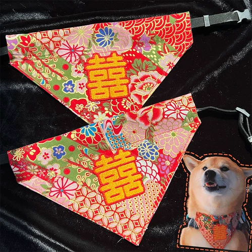 Праздничнный слюнявчик, шарф, нагрудник, китайский стиль