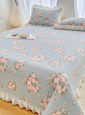 2025新款纯棉床盖三件套床裙四季通用榻榻米铺盖加厚夹棉床单防滑