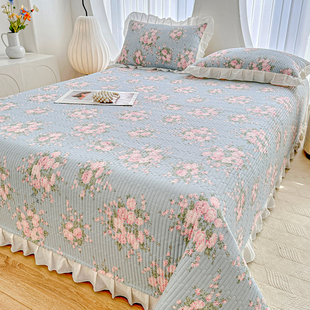 2026新款纯棉床盖三件套床裙四季通用榻榻米铺盖加厚夹棉床单防滑