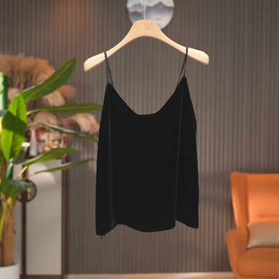 真丝丝绒吊带女百搭内搭桑蚕丝上衣背心气质