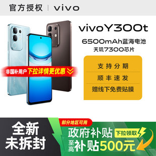 【国家补贴15%】vivo Y300t手机5G轻薄闪充大内存护眼官方旗舰店正品手机大屏学生 y300 pro+ y200