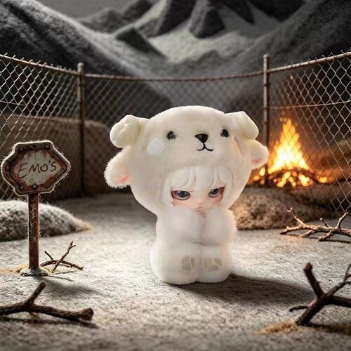 田栩宁专属AYOR TOYS  EMO'S情绪避难所系列毛绒盲盒搪胶挂件礼物