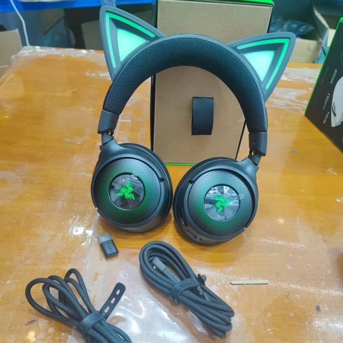 Razer雷蛇北海巨妖萌猫版V3PRO专业版有无线三模可爱头戴式耳机麦