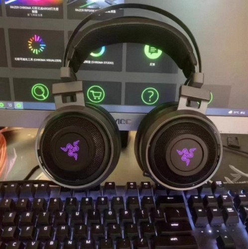 Razer雷蛇影蛟鲛终极版Nari振动无线游戏电竞头戴式耳机耳麦