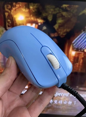 ZOWIE卓威明基新款支持卓威蓝色S1电竞游戏有线鼠标吃鸡FPS神器