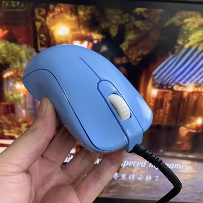 ZOWIE卓威明基新款支持卓威蓝色S1电竞游戏有线鼠标吃鸡FPS神器