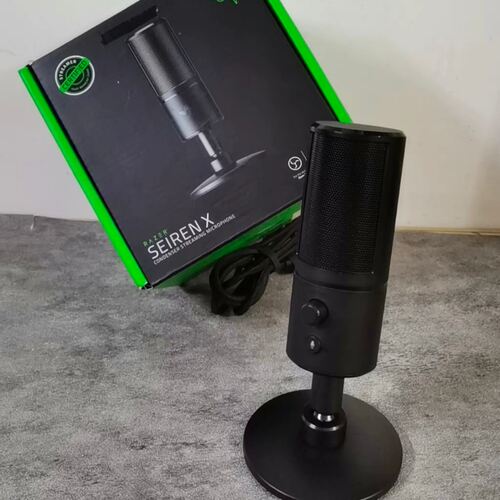 雷蛇Razer Seiren X海妖魔音X外置USB直播电竞游戏直播麦克风话筒