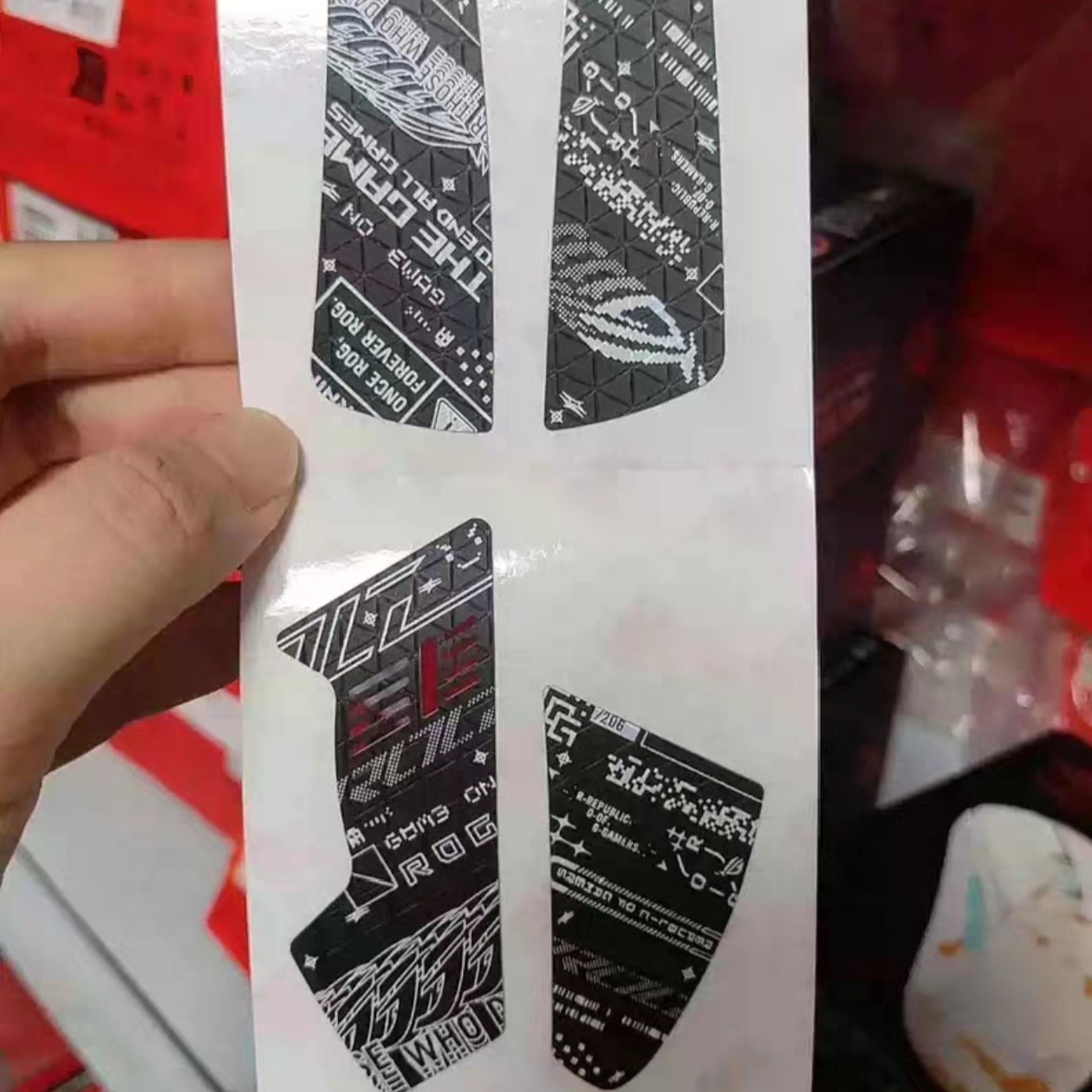 原装配件适用于ROG玩家国度月刃2RGB有无线鼠标防滑汗贴侧裙贴纸