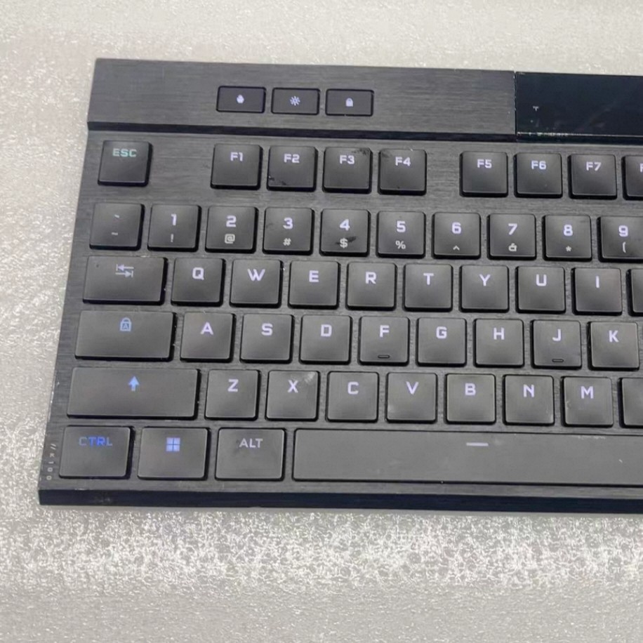 美商海盗船K100 AIR无线三模机械超薄触觉幻彩RGB电竞游戏键盘