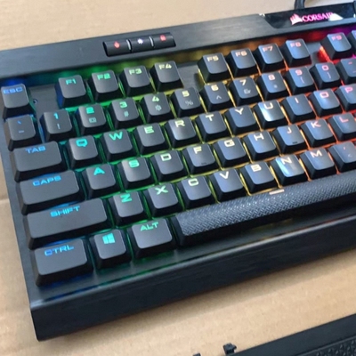 美商海盗船CORSAIR K70 MK.2 LP灵动版有线矮CHERRY轴机械键盘