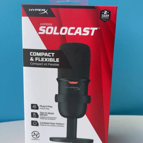 HyperX极度未知 Solocast声脉迷你游戏电竞录音直播USB电脑麦克风
