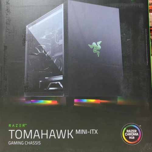Razer雷蛇战斧M1迷你MINI幻彩RGB双开门游戏电竞幻彩电脑DIY机箱