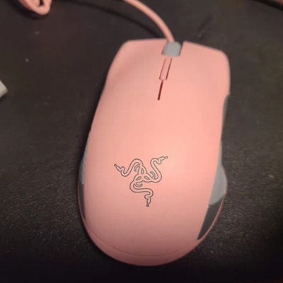 雷蛇Razer 锐蝮蛇Lancehead竞技版粉色限定绝版有线游戏电竞鼠标