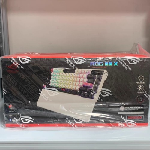 现货速发新款ROG夜魔X 蓝牙 2.4G 有线 无线三模 热插拔机械键盘