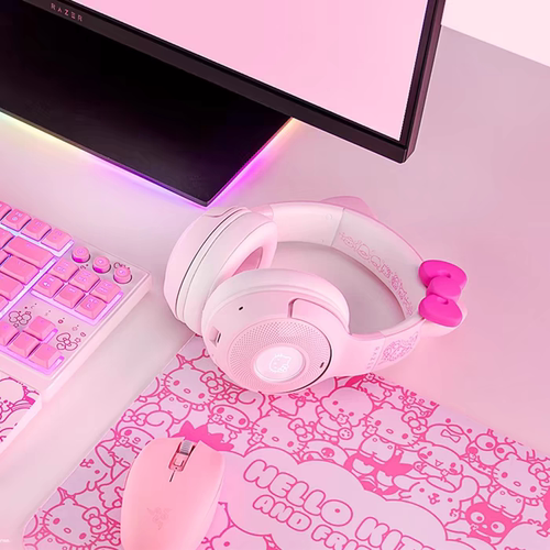 Razer雷蛇三丽鸥Hello Kitty V2家族款头戴蓝牙无线耳机女生礼物