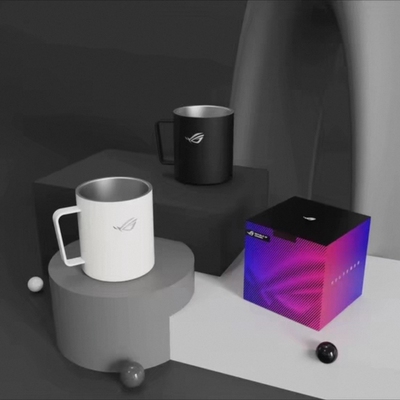 ROG玩家国度极简主义金属美学败家信仰之眼食品级304不锈钢马克杯