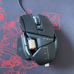 赛钛客美加狮MAD RAT5激光游戏电竞大手机械形多媒体宏鼠标 CATZ