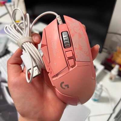 罗技G502HERO主宰者SG阿狸英雄联名LOL联名限定直播游戏电竞鼠标