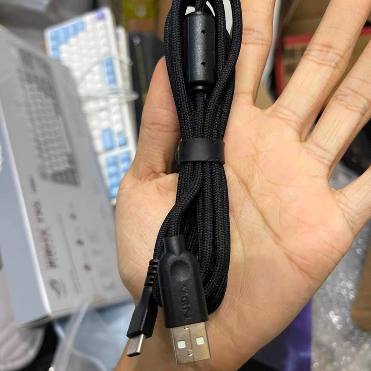 原装配件用于VGN蜻蜓F1/PRO/PROMAX/MOBA鼠标USB数据连接线转接头