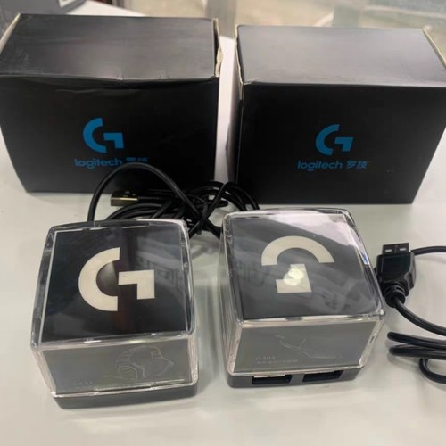 罗技Usb2.0接口转接头笔记本台式电脑HUB一拖四分RGB幻彩扩展坞器