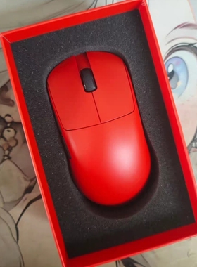 美加狮Mad GPRO红色电竞游戏超轻量化对称形大手双模无线鼠标