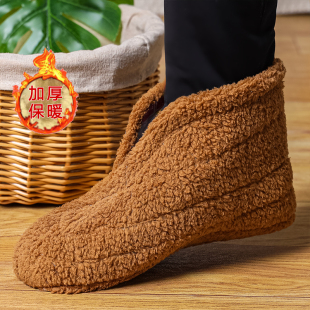羊毛毡雪地居家袜子冬季 雨靴保暖加厚劳保矿工棉袜劳保冷库袜 雨鞋