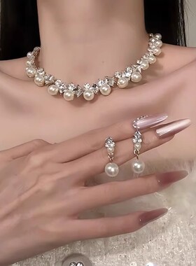 洛神月光超仙闪钻珍珠项链女高级